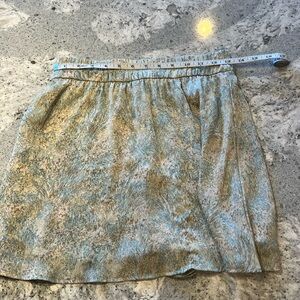 H&M H&M Wrap Skirt Skorts in Blue and Beige Size S